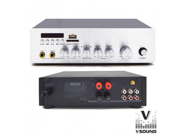 VSOUND Amplificador 220V 60W MP3/USB/SD VSOUND Amplificador 220V 60W MP3/USB/SD